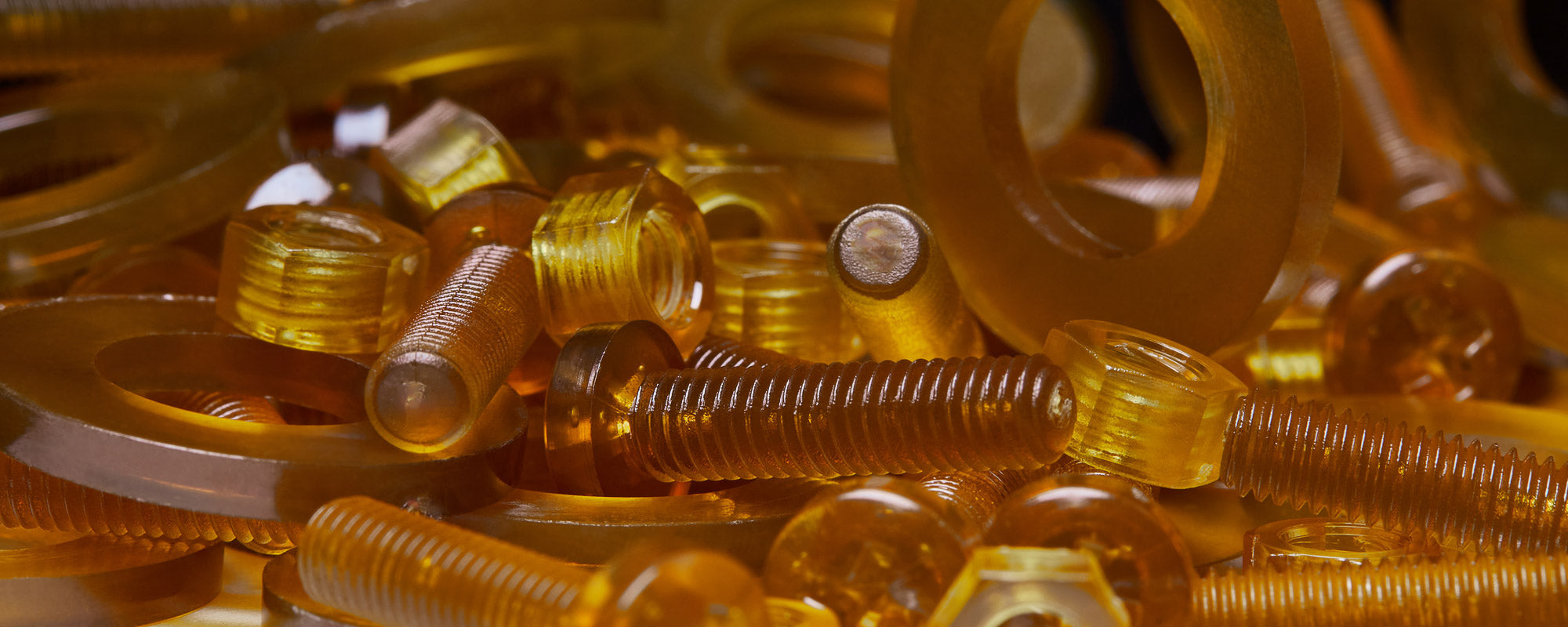Ultem PEI (Polyetherimide) Screws, Nuts, Bolts, Washers - High Performance Polymer-Plastic Fastener Components