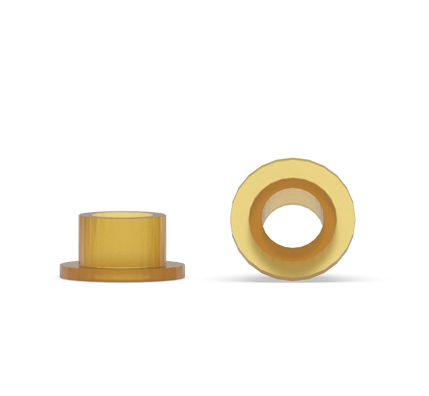 Polyetherimide (PEI) Custom Manufactured Flanged Bushings