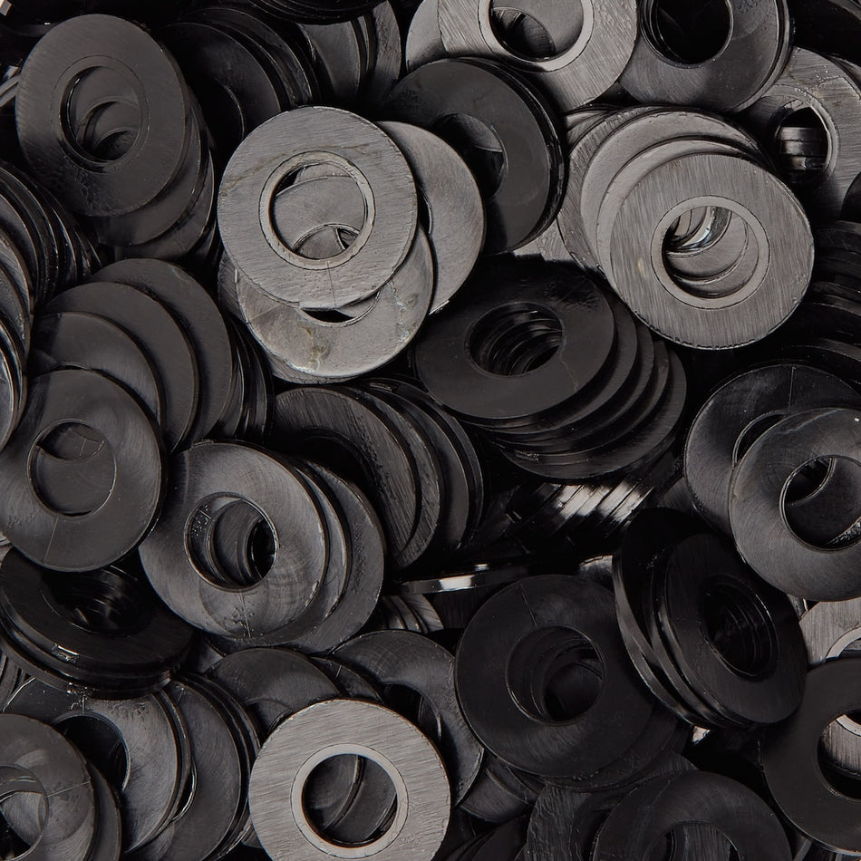 Rondelle plate en polyamide PA6 (nylon) - Noir - DIN 125 A