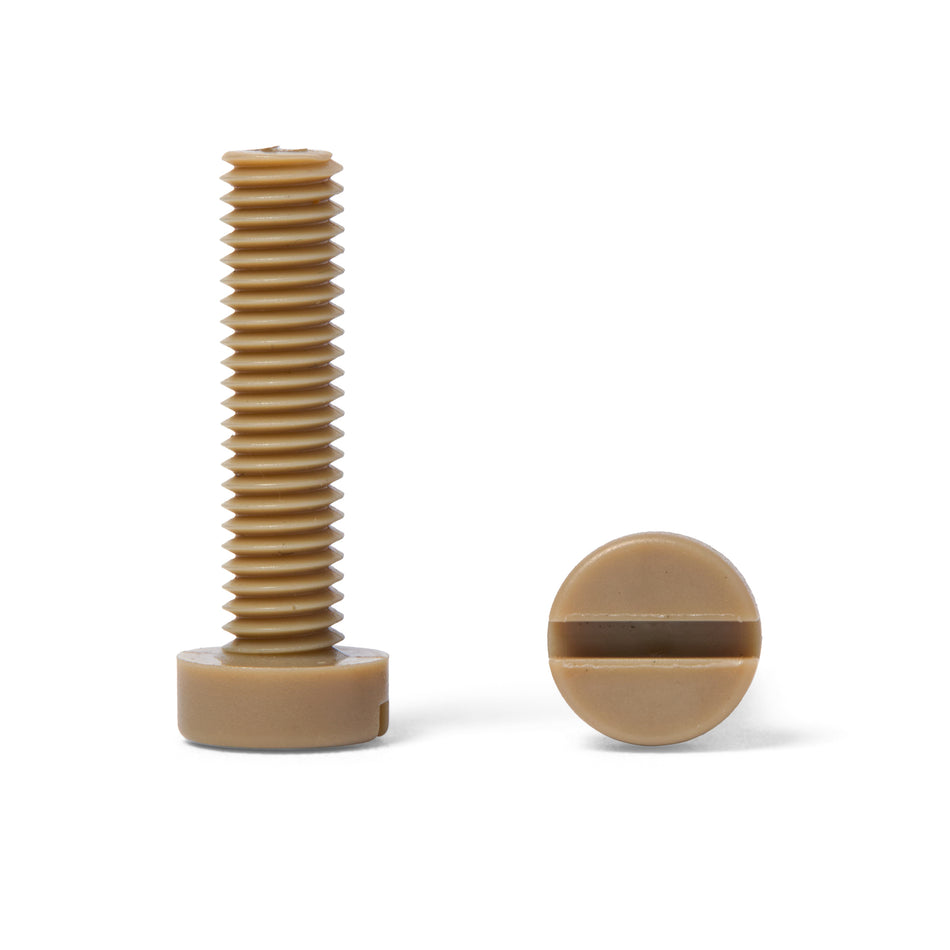 PEEK Slotted Cylinder Cheese Head Screws - DIN 84