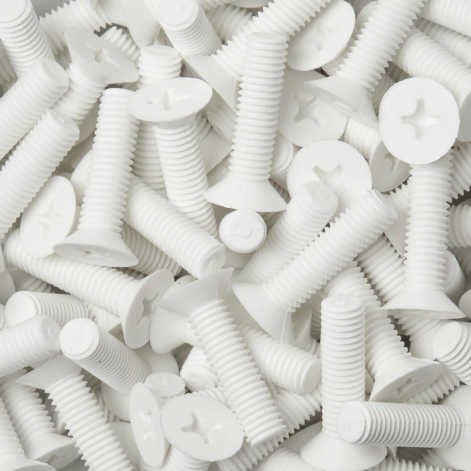 Vis à tête fraisée plate en polypropylène - DIN 965