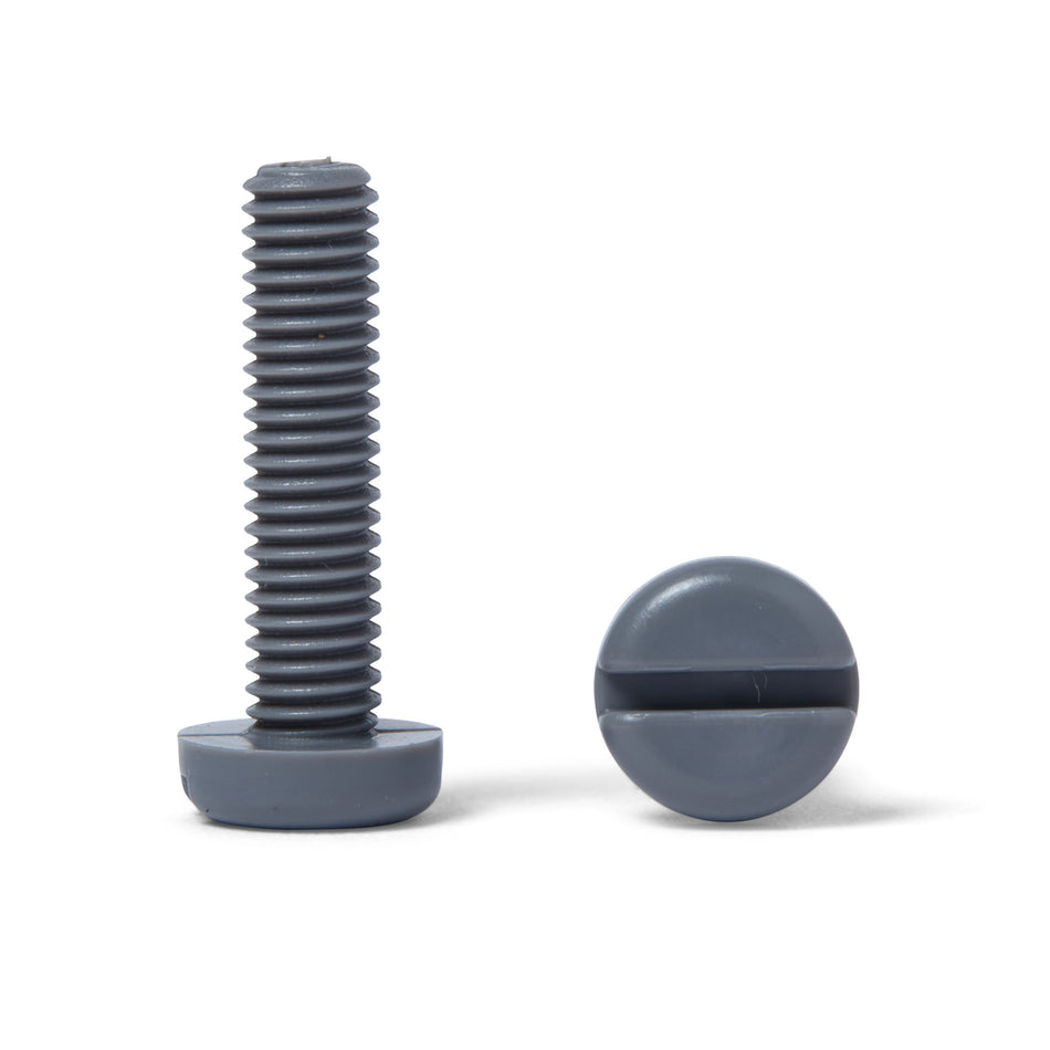 PVC Pan Head Screws - Slotted - DIN 7985