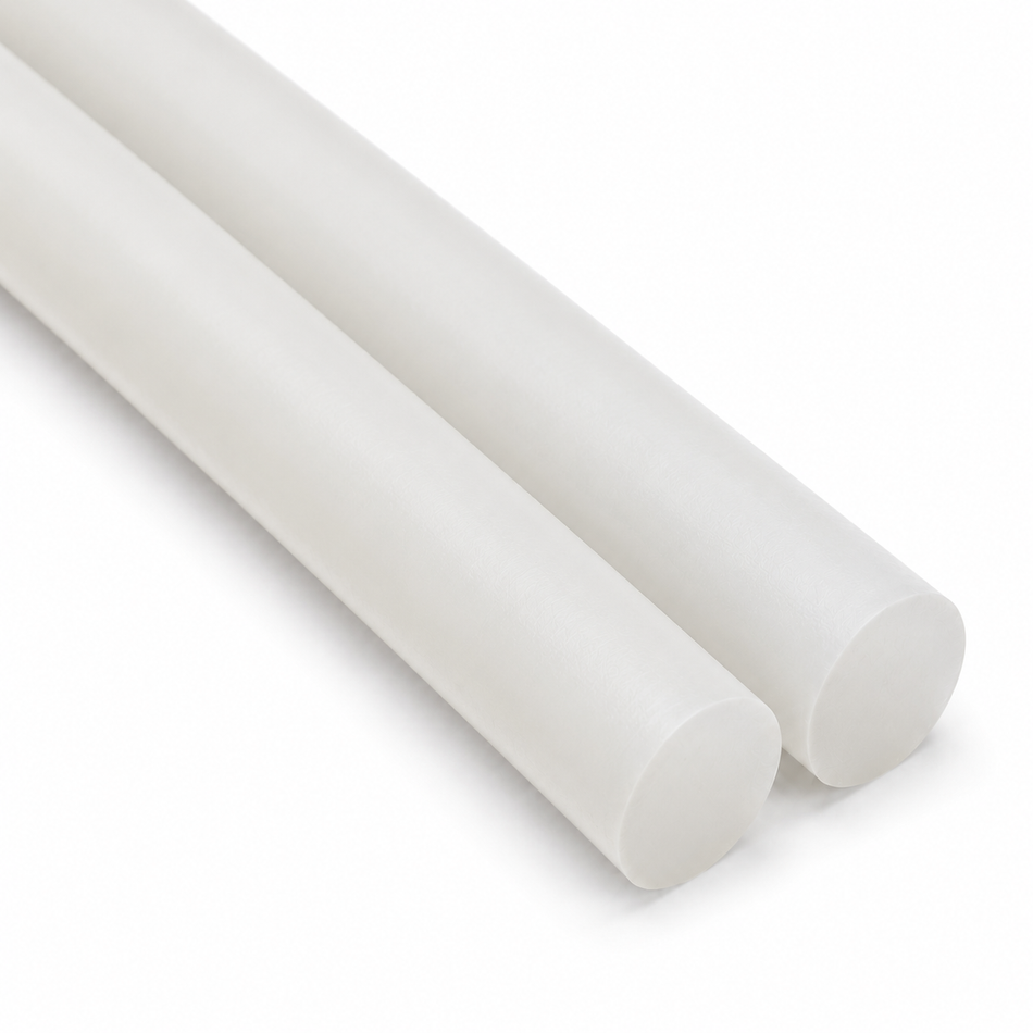 PVDF (Kynar) Natural Unfilled Rod/Bar
