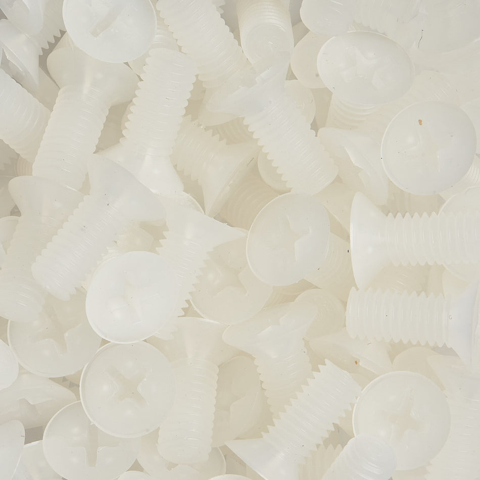 Vis à tête fraisée plate PVDF Kynar - DIN 965