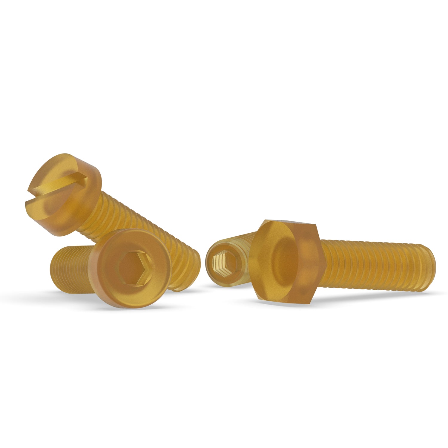 Polyetherimide (PEI) Custom Manufactured Screws