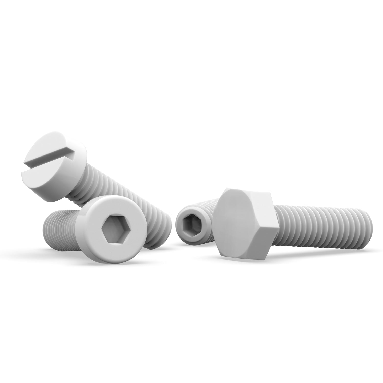 Polyacetal (POM) Custom Manufactured Screws