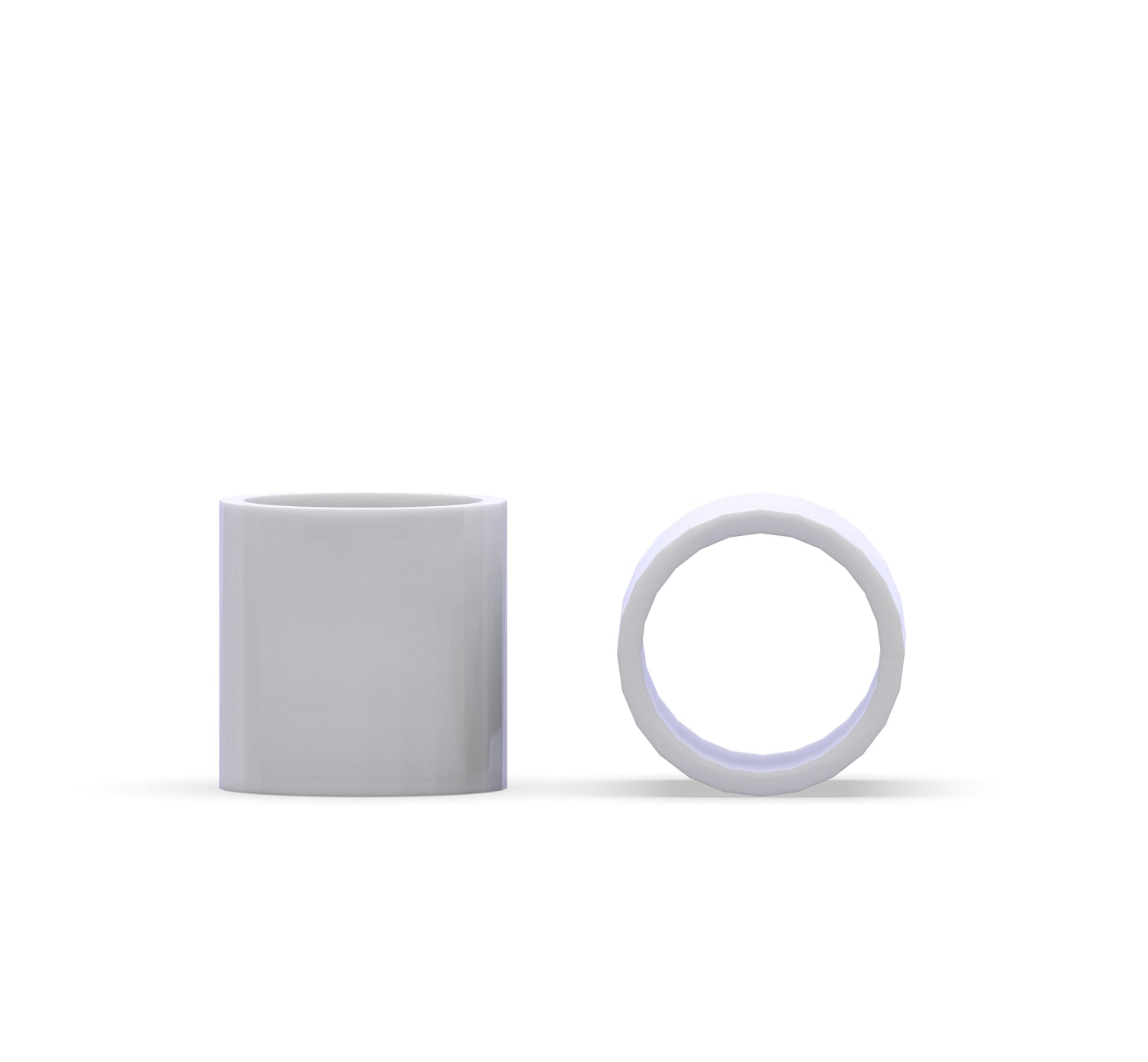 Perfluoroalkoxy (PFA) Custom Manufactured Bushings/Spacers