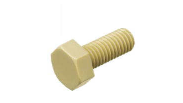 PPS Hexagon Head Bolts - High Performance Polymer-Plastic Fastener Components