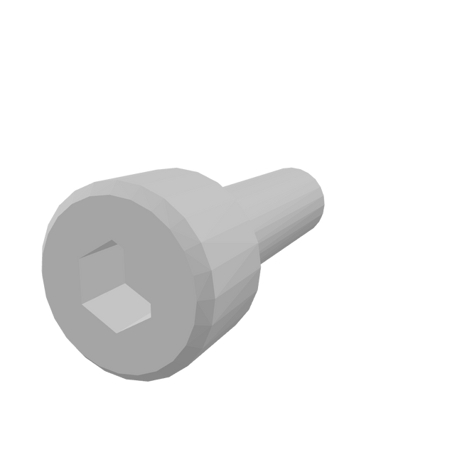 Vis à tête cylindrique à six pans creux en céramique (alumine)