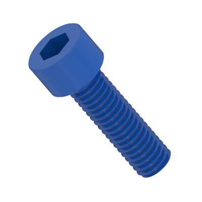 PTFE Coated Stainless Steel Hex Socket-Cylinder Head Cap Screws - High Performance Polymer-Plastic Fastener Components